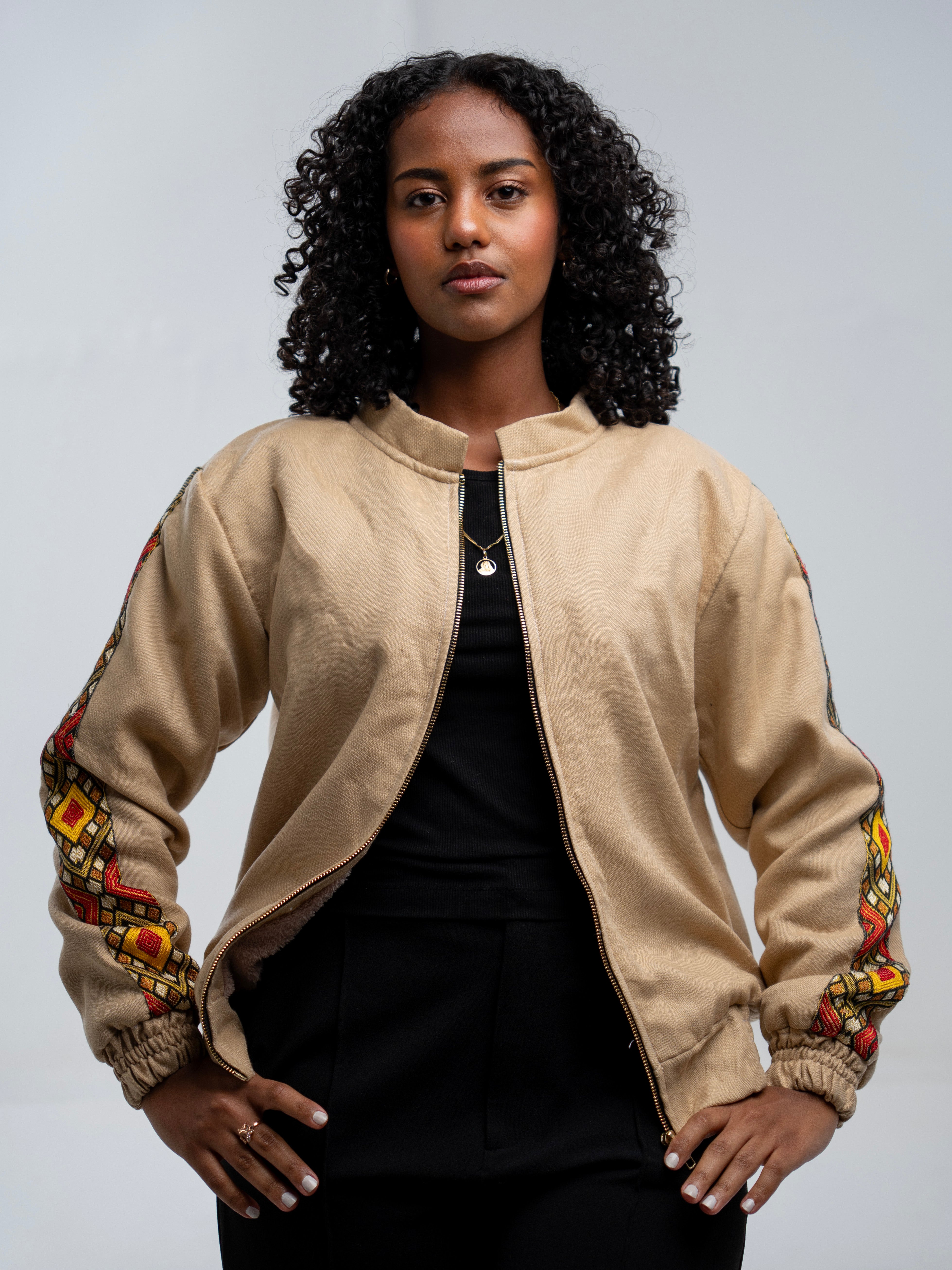 Tilet Jacket l Beige l Long