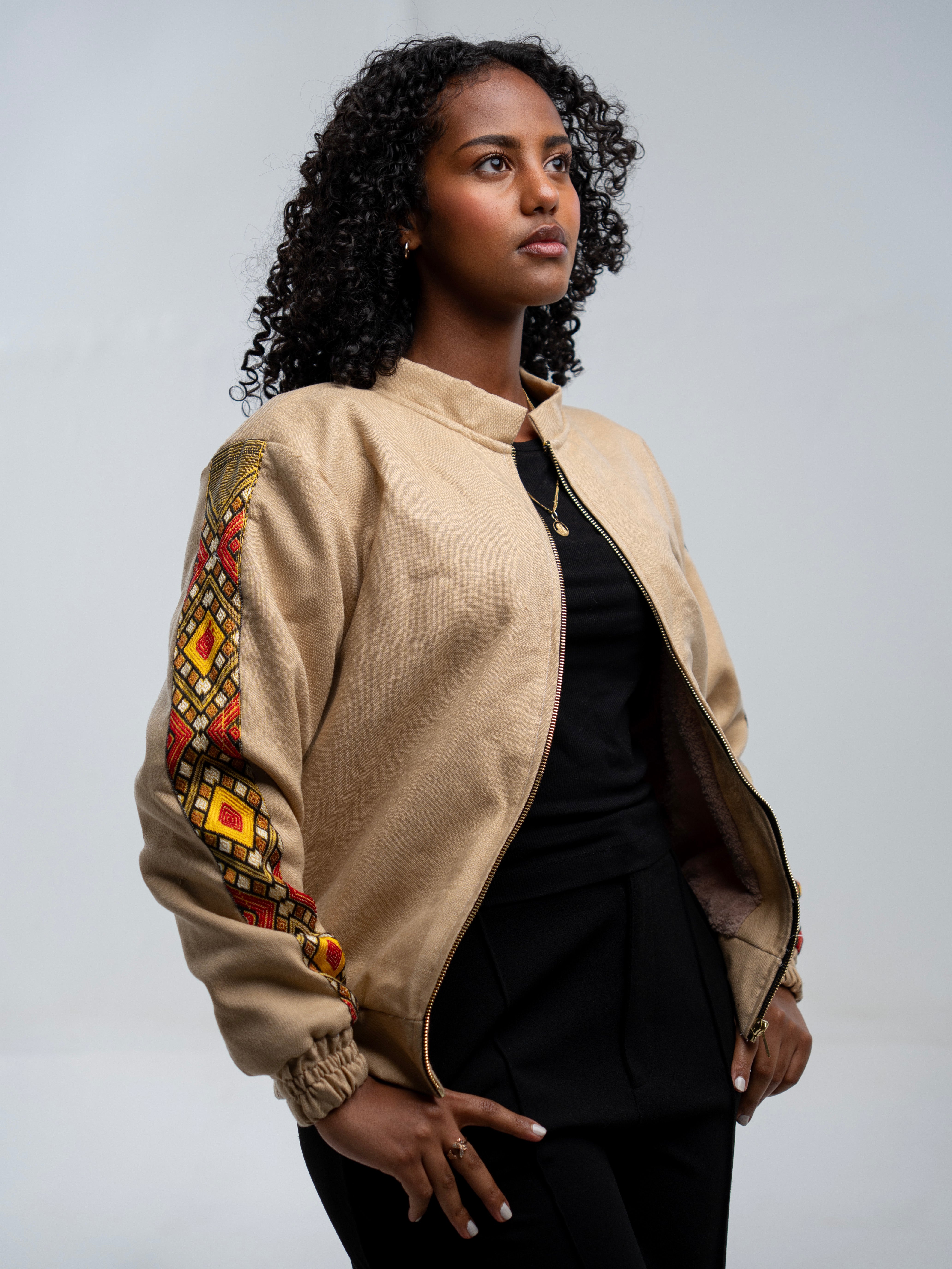 Tilet Jacket l Beige l Long