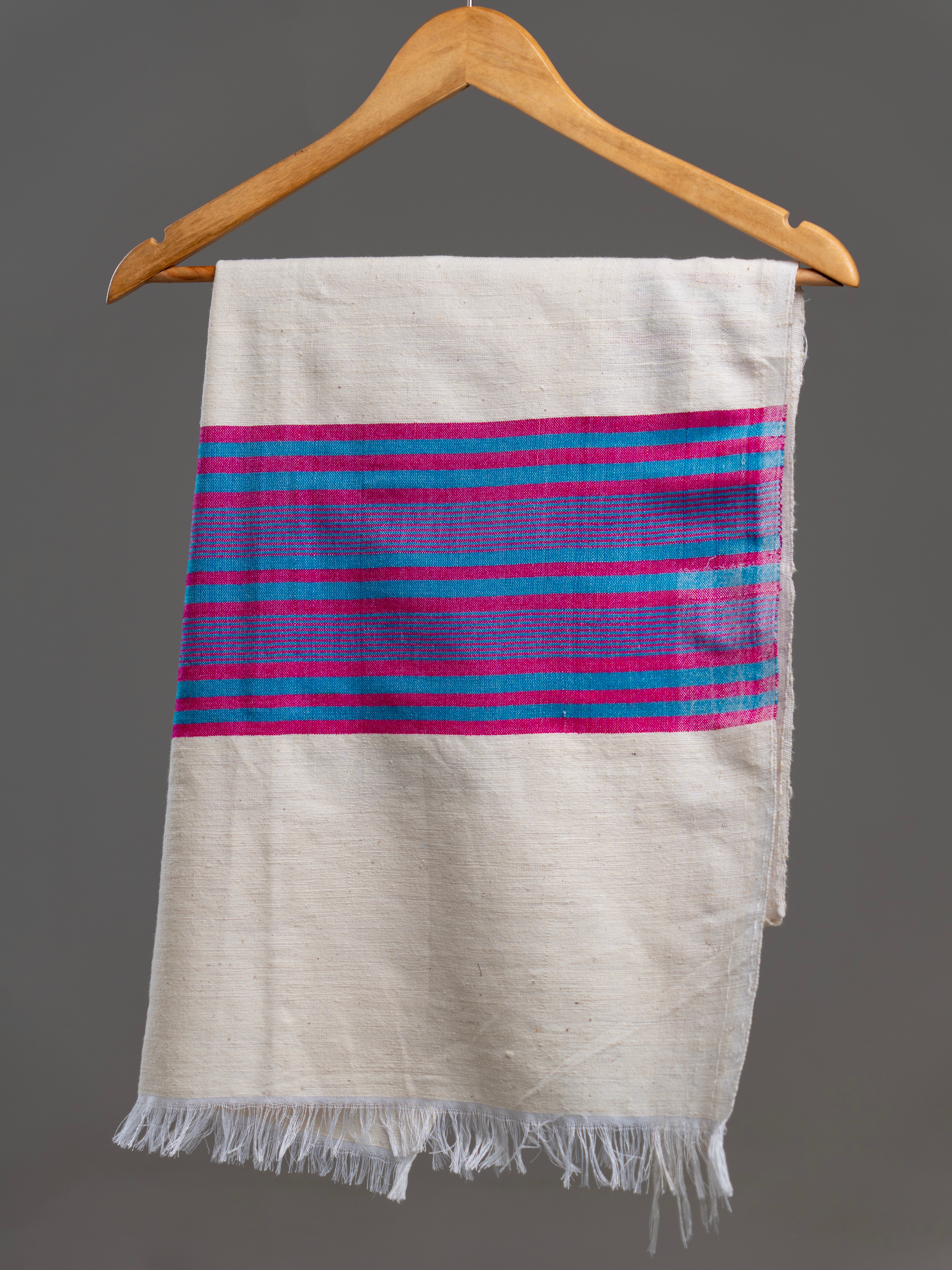 Handwoven Scarf l Purple Stripe