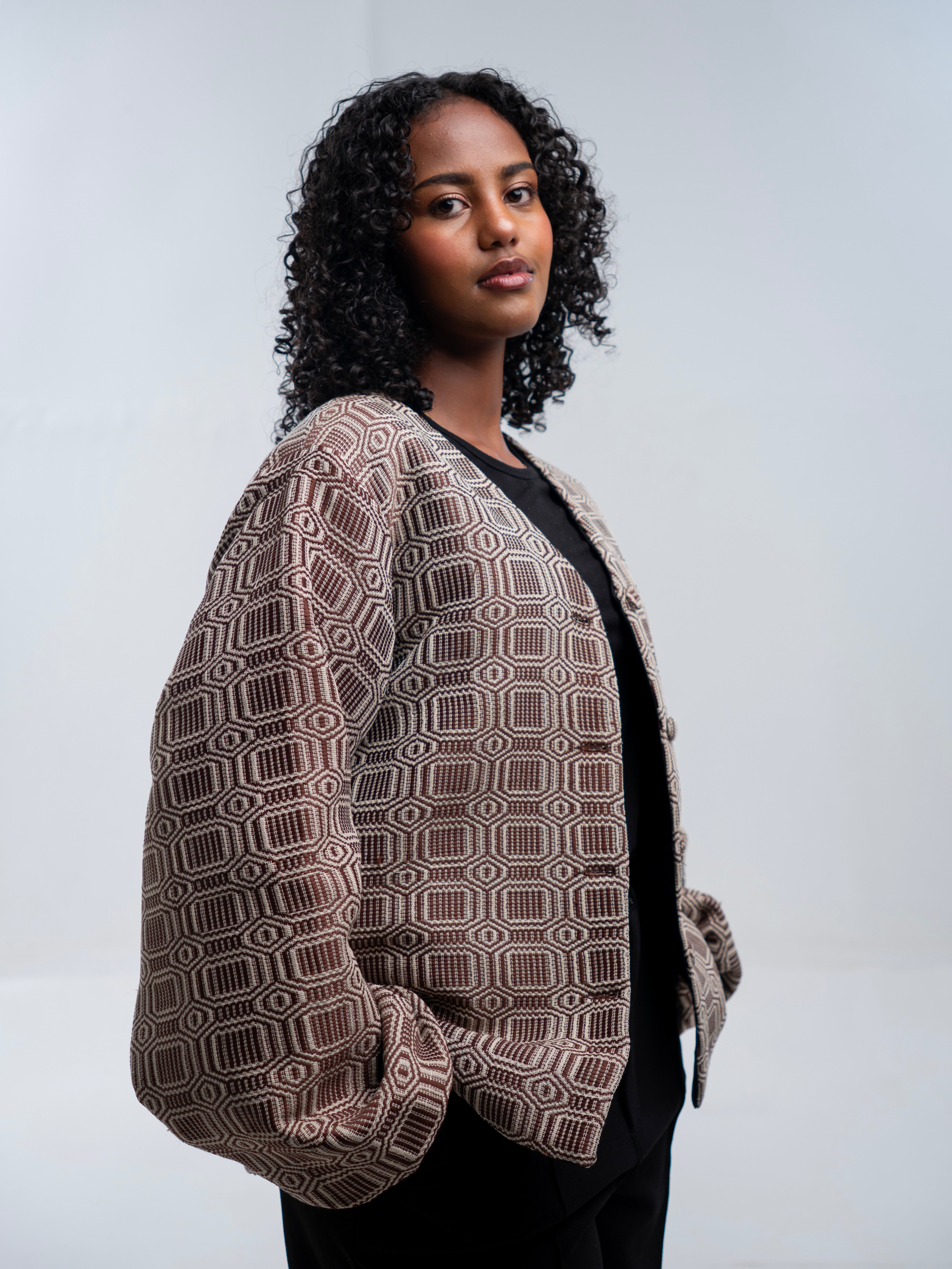 Tilet Cardigan l Long l Brown