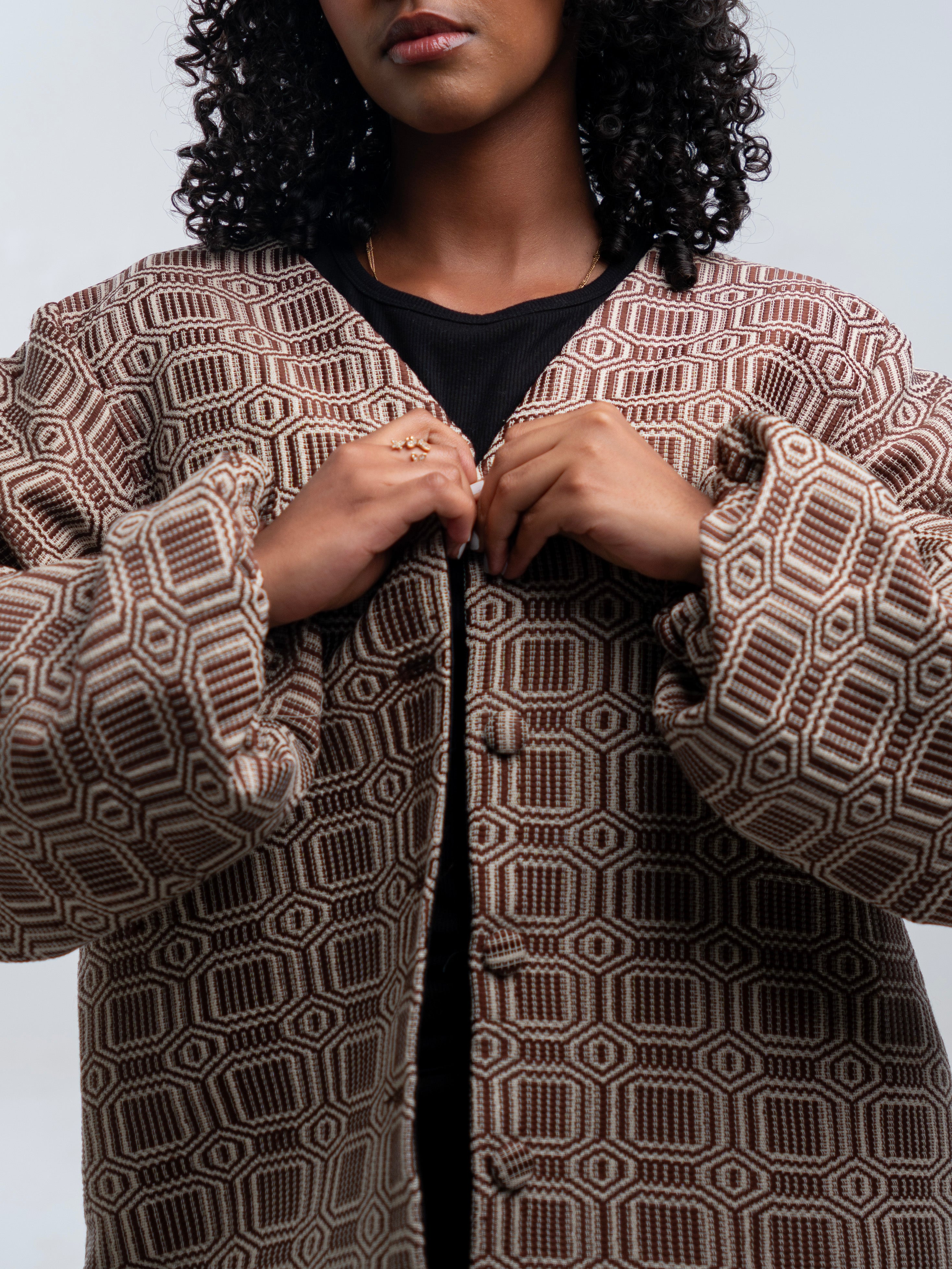 Tilet Cardigan l Long l Brown